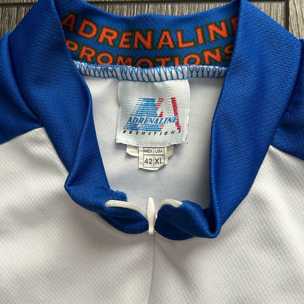 Florida Gators Cycling Jersey XL NCAA Adrenaline Promotions Full Zip Blue Orange - Picture 2 of 16